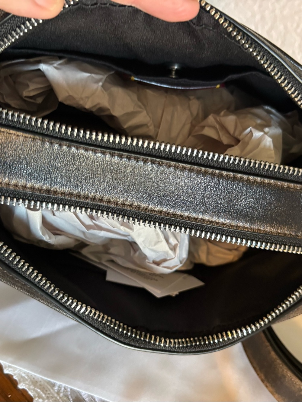 Coach Loved Leather Carey Crossbody Bag - Picture 8 of 16